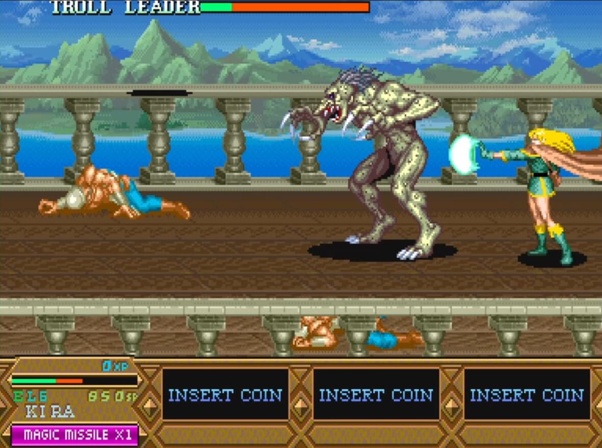 Dungeons & Dragons Tower of Doom - геймплей игры Arcade